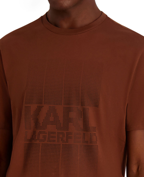 Жіноча футболка Karl Lagerfeld Paris логотипом 1159853469 (Коричневий M)