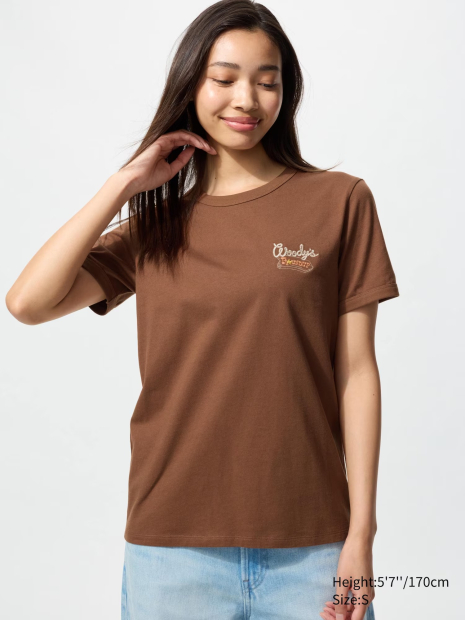Футболка UNIQLO з принтом TOY STORY UT 1159853521 (Коричневий S)