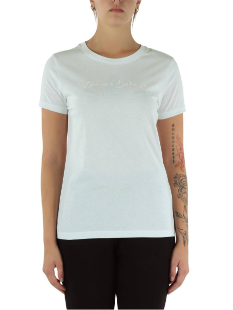 Женская футболка Armani Exchange с вышитым логотипом 1159853841 (Зеленый S)