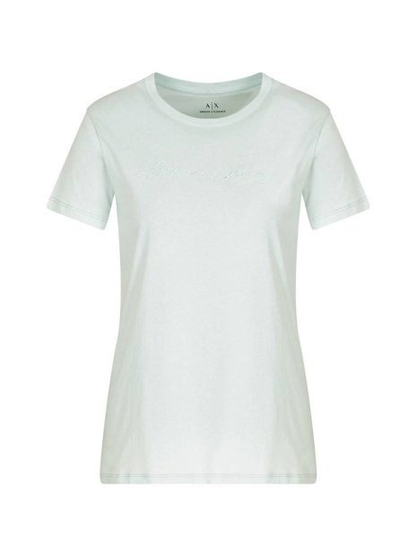 Женская футболка Armani Exchange с вышитым логотипом 1159853841 (Зеленый S)