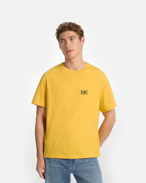 Мужская футболка Michael Kors с логотипом 1159853982 (Желтый XL)