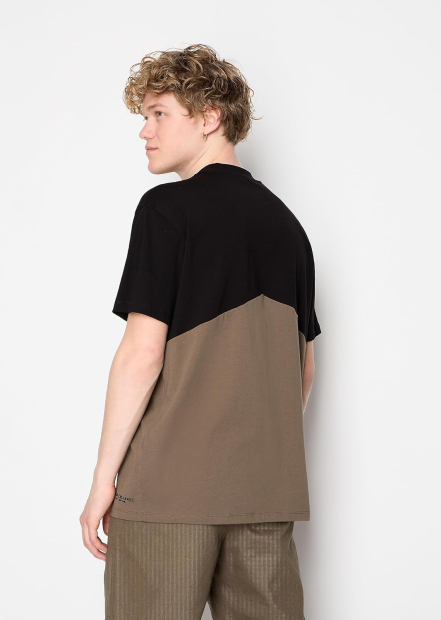 Мужская футболка Armani Exchange 1159854062 (Черный/Зеленый XL)