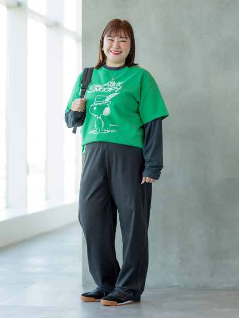 Футболка PEANUTS UT UNIQLO с принтом 1159854073 (Зеленый M)