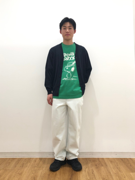 Футболка PEANUTS UT UNIQLO с принтом 1159854073 (Зеленый M)