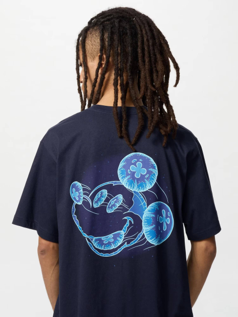 Футболка с принтом Disney's Mickey Faces UNIQLO 1159854235 (Синий XXL)