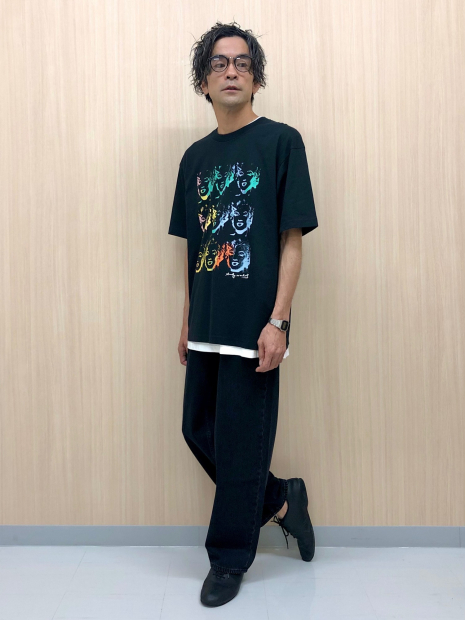 Футболка з принтом NY POP ART UT UNIQLO 1159855176 (Чорний L)