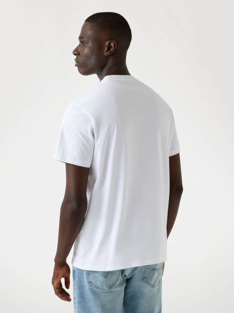 Мужская футболка Guess с вышивкой 1159854519 (Белый XL)