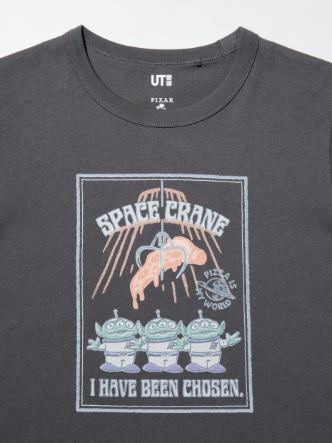 Футболка UNIQLO з принтом TOY STORY UT 1159854742 (Сірий S)