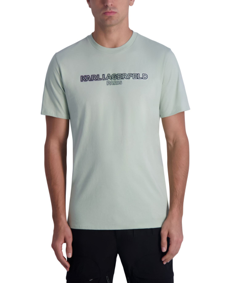 Мужская футболка Karl Lagerfeld Paris с логотипом 1159854576 (Зеленый S)