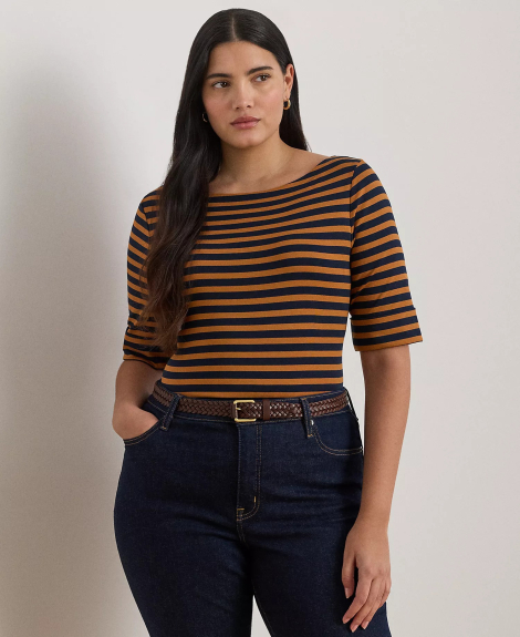 Жіноча футболка Ralph Lauren 1159854580 (Синій/Коричневий XS)