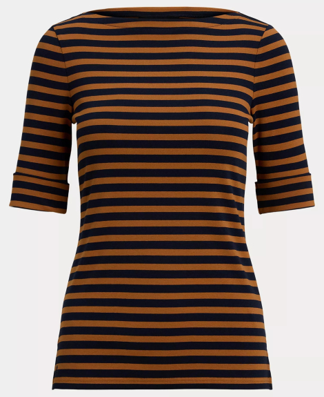 Жіноча футболка Ralph Lauren 1159854580 (Синій/Коричневий XS)