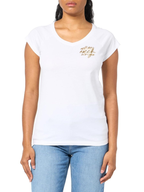 Жіноча футболка Armani Exchange з логотипом 1159854599 (Білий XS)