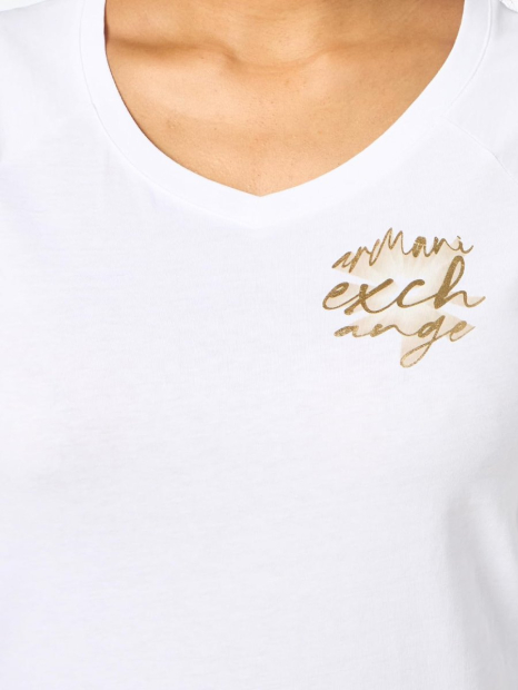 Жіноча футболка Armani Exchange з логотипом 1159854599 (Білий XS)