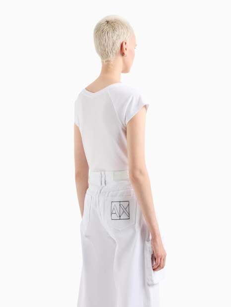 Жіноча футболка Armani Exchange з логотипом 1159854599 (Білий XS)