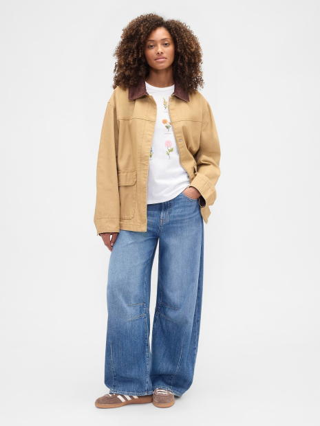 Женская футболка GAP с принтом 1159854715 (Белый S)