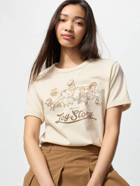 Футболка UNIQLO Toy Story UT з принтом 1159854729 (Молочний XL)