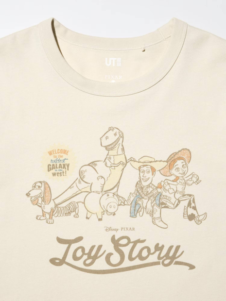 Футболка UNIQLO Toy Story UT з принтом 1159854729 (Молочний XL)