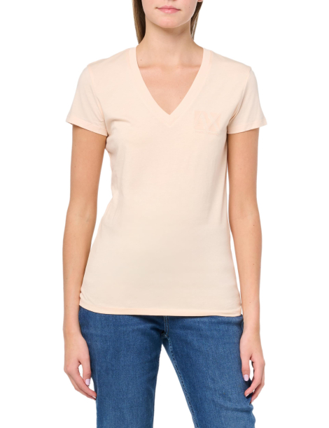 Жіноча футболка Armani Exchange з логотипом 1159854779 (Помаранчевий XS)