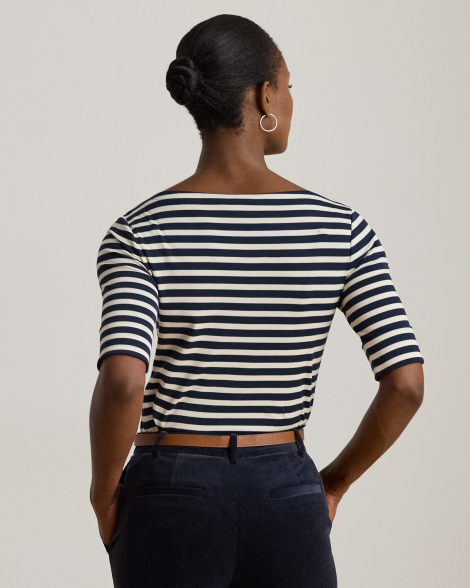 Жіноча футболка Ralph Lauren 1159854787 (Синій/Білий L)