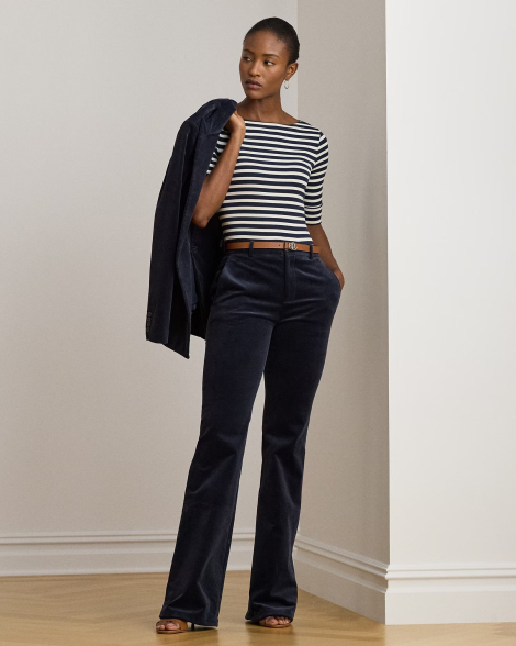 Жіноча футболка Ralph Lauren 1159854787 (Синій/Білий L)