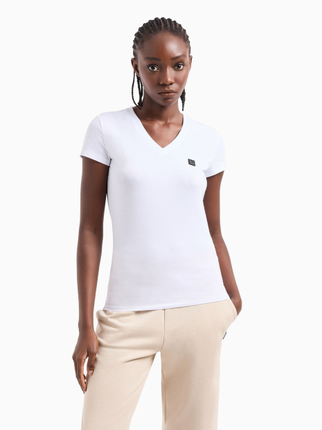 Жіноча футболка Armani Exchange з логотипом 1159854857 (Білий S)