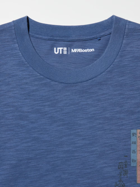 Футболка UNIQLO с принтом 1159854886 (Синий XS)