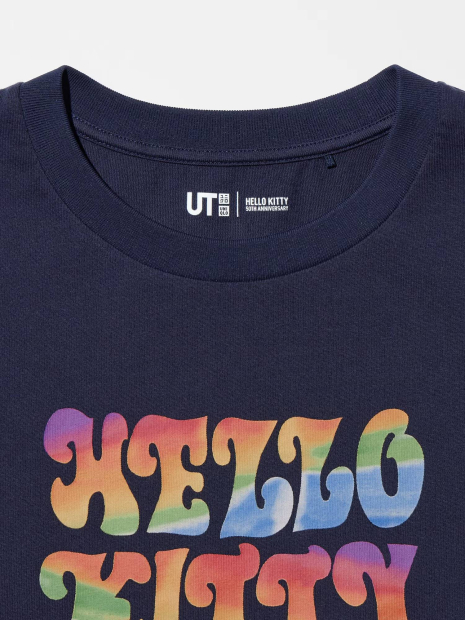 Футболка Hello Kitty 50th Anniversary UNIQLO 1159854984 (Синій XS)