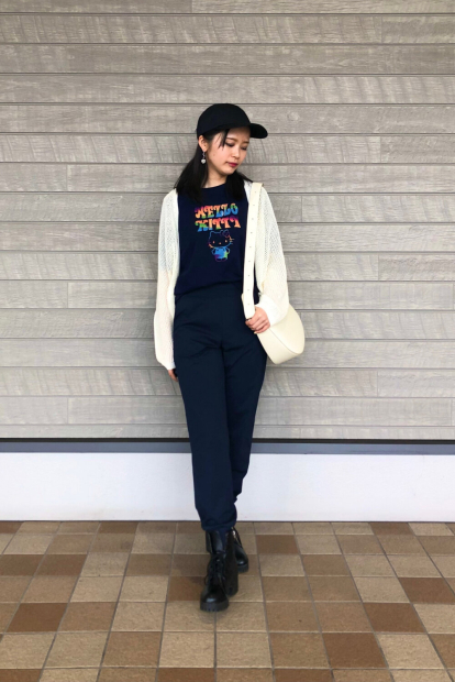 Футболка Hello Kitty 50th Anniversary UNIQLO 1159854984 (Синій XS)