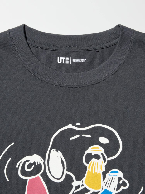 Футболка PEANUTS UT UNIQLO з принтом 1159854997 (Сірий M)