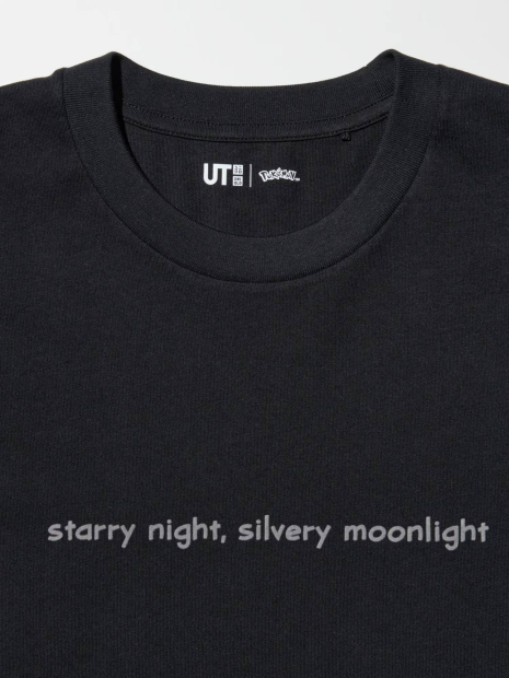 Футболка Pokémon Sketch UNIQLO із принтом ззаду 1159855009 (Чорний M)