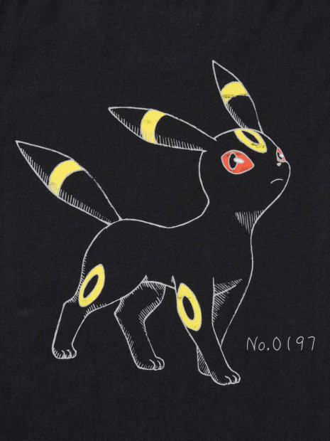 Футболка Pokémon Sketch UNIQLO із принтом ззаду 1159855009 (Чорний M)