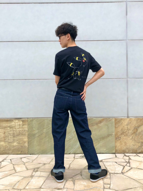 Футболка Pokémon Sketch UNIQLO із принтом ззаду 1159855009 (Чорний M)