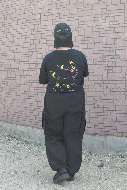 Футболка Pokémon Sketch UNIQLO із принтом ззаду 1159855009 (Чорний M)