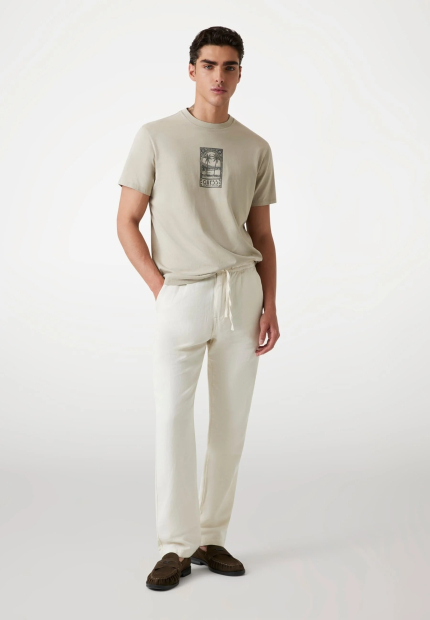 Мужская футболка Guess 1159855027 (Бежевый L)