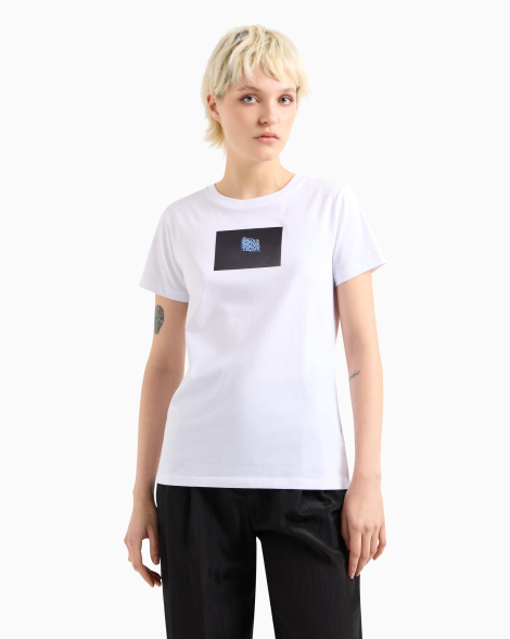 Женская футболка Armani Exchange с принтом 1159855038 (Белый XL)