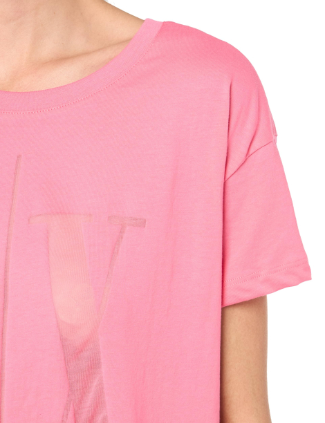 Жіноча футболка Armani Exchange з логотипом 1159855040 (Рожевий XS)