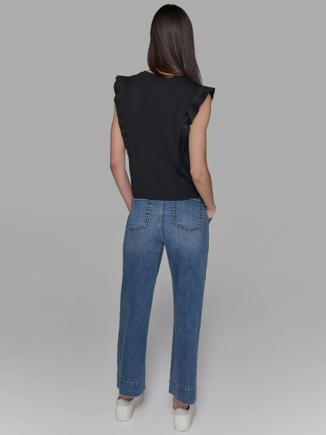 Жіноча футболка Karl Lagerfeld Paris з рукавами-крильцями 1159855135 (Чорний XL)