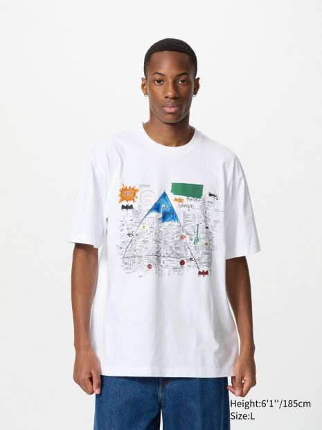 Футболка Jean-Michel Basquiat UNIQLO з принтом 1159855190 (Білий XL)