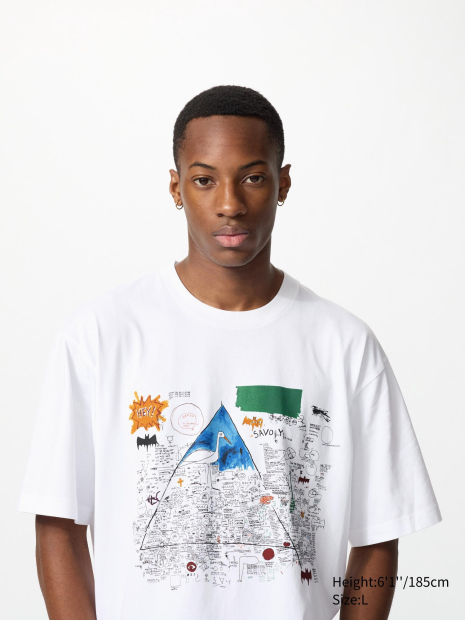 Футболка Jean-Michel Basquiat UNIQLO з принтом 1159855190 (Білий XL)