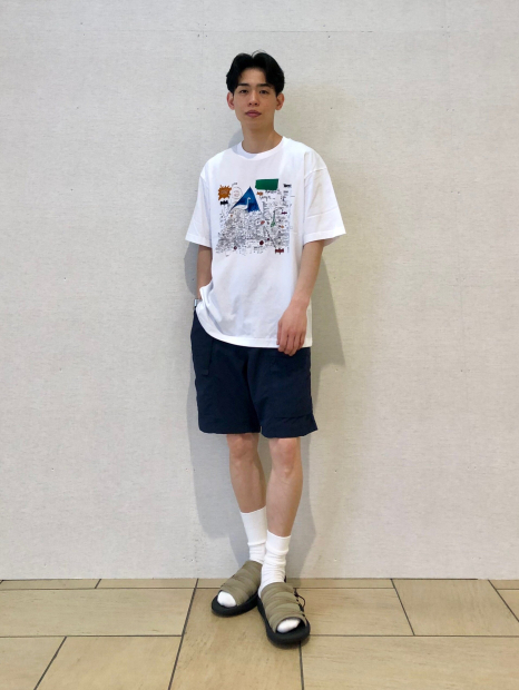 Футболка Jean-Michel Basquiat UNIQLO з принтом 1159855190 (Білий XL)