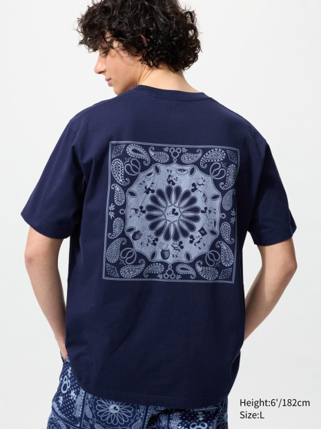 Футболка Disney in Blue UNIQLO з принтом 1159855254 (Синій M)