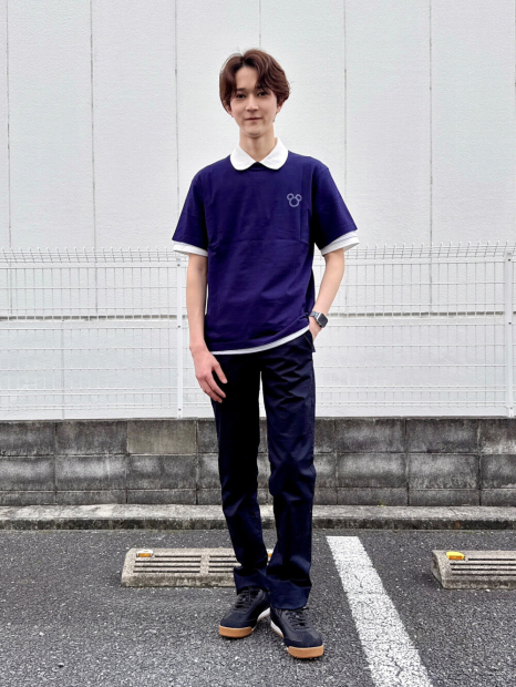 Футболка Disney in Blue UNIQLO з принтом 1159855254 (Синій M)