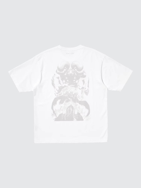 Футболка UNIQLO с принтом MANGA BERSERK 1159855310 (Белый XS)