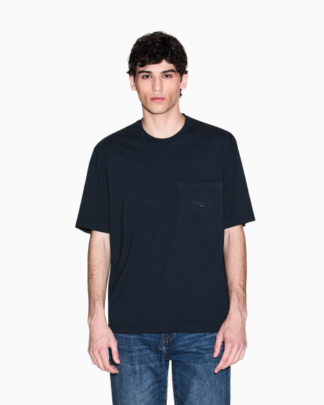 Чоловічі футболки Armani Exchange з кишенею 1159855341 (Синій S)