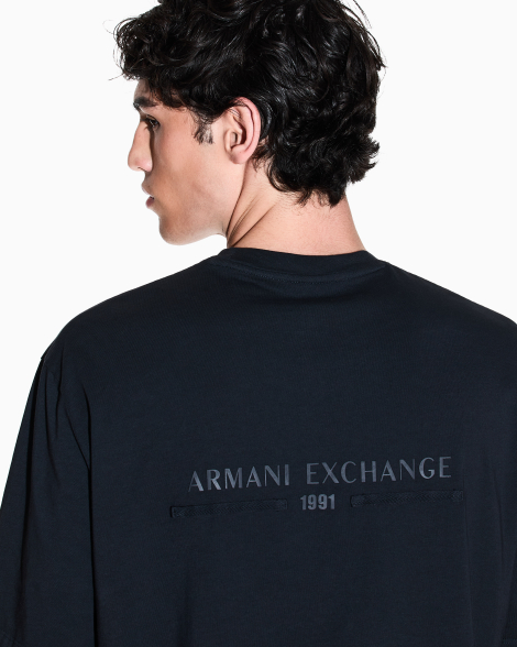Чоловічі футболки Armani Exchange з кишенею 1159855341 (Синій S)