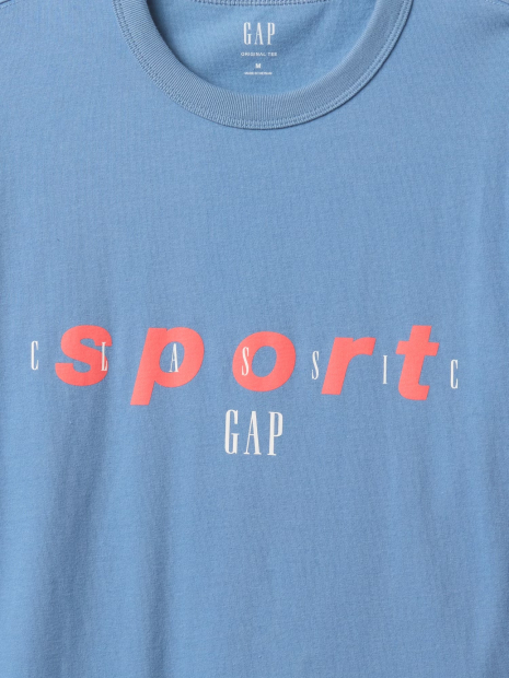 Мужская футболка GAP с надписью 1159855396 (Синий 3XL)