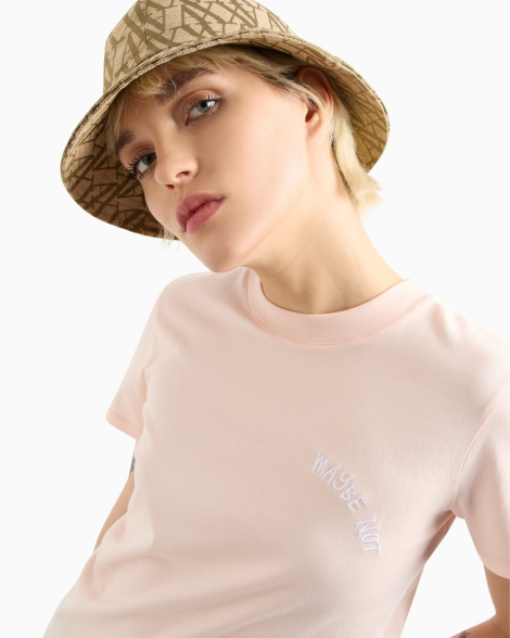 Женская футболка Armani Exchange 1159855425 (Розовый S)