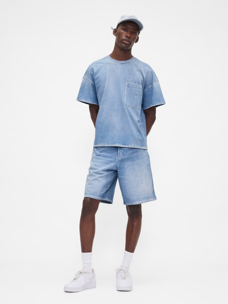 Джинсова футболка GAP 1159855475 (Синій XXS/XS)