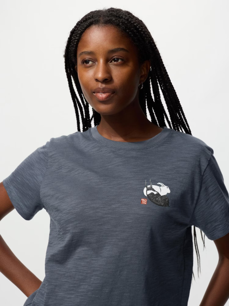 Футболка UNIQLO с принтом Wagara Animals 1159855517 (Серый XS)