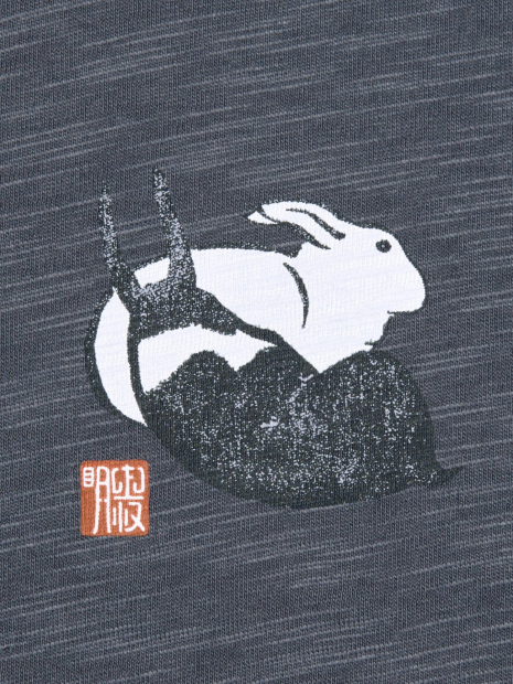 Футболка UNIQLO с принтом Wagara Animals 1159855517 (Серый XS)